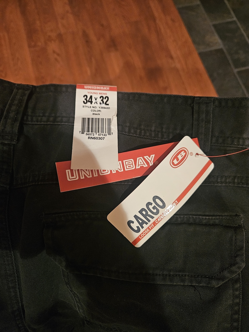 UNIONBAY Black Men's Cargo Pants